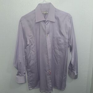 Joseph Abboud Men’s Button Down Lavender Shirt size 16 1/2 32/33